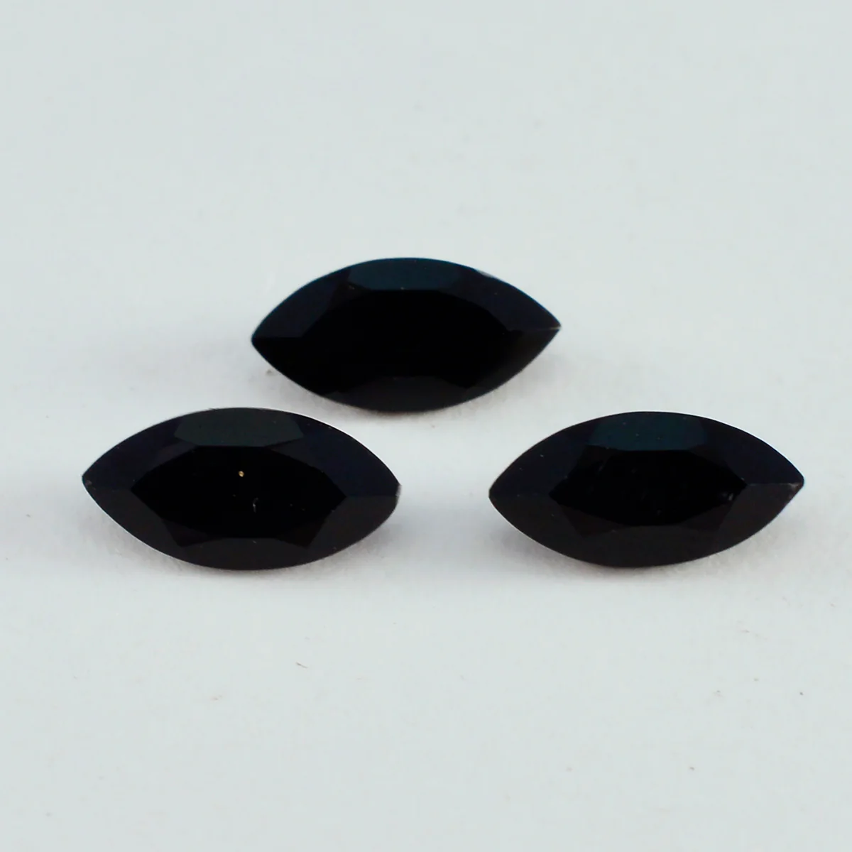 Black Onyx 1PC Large 8x16 MM Marquise Faceted Black Fiery Semi Precious Gems - Image 3