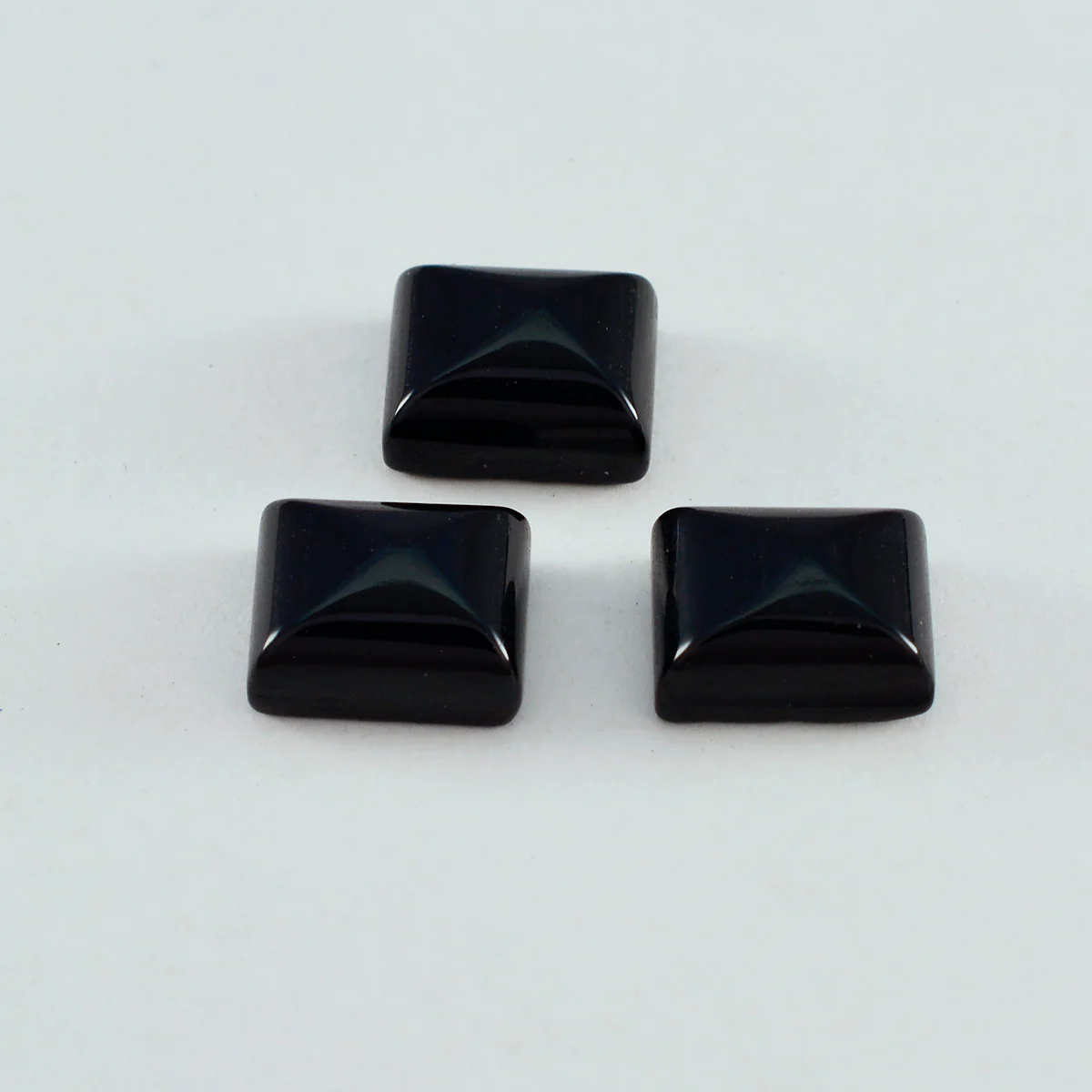 Black Onyx 1PC Large 9x11 MM Emerald Cabochon Black Shine semi Precious Loose Gemstones - Image 3