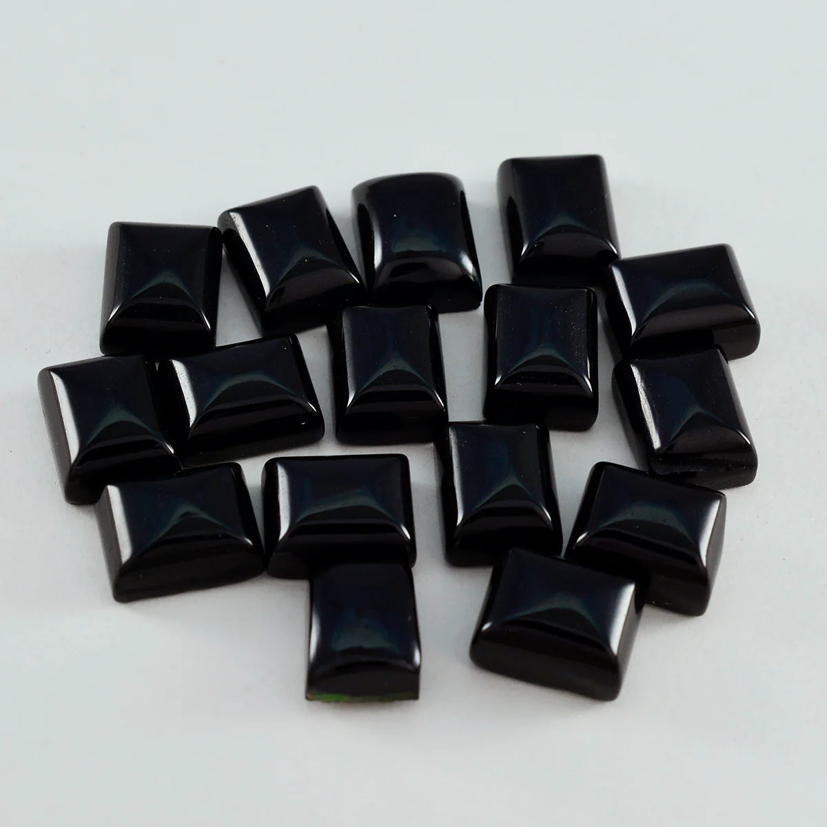 Black Onyx 1PC Medium 7x10 MM Emerald Cabochon Black Luster semi Precious Loose Gems - Image 2