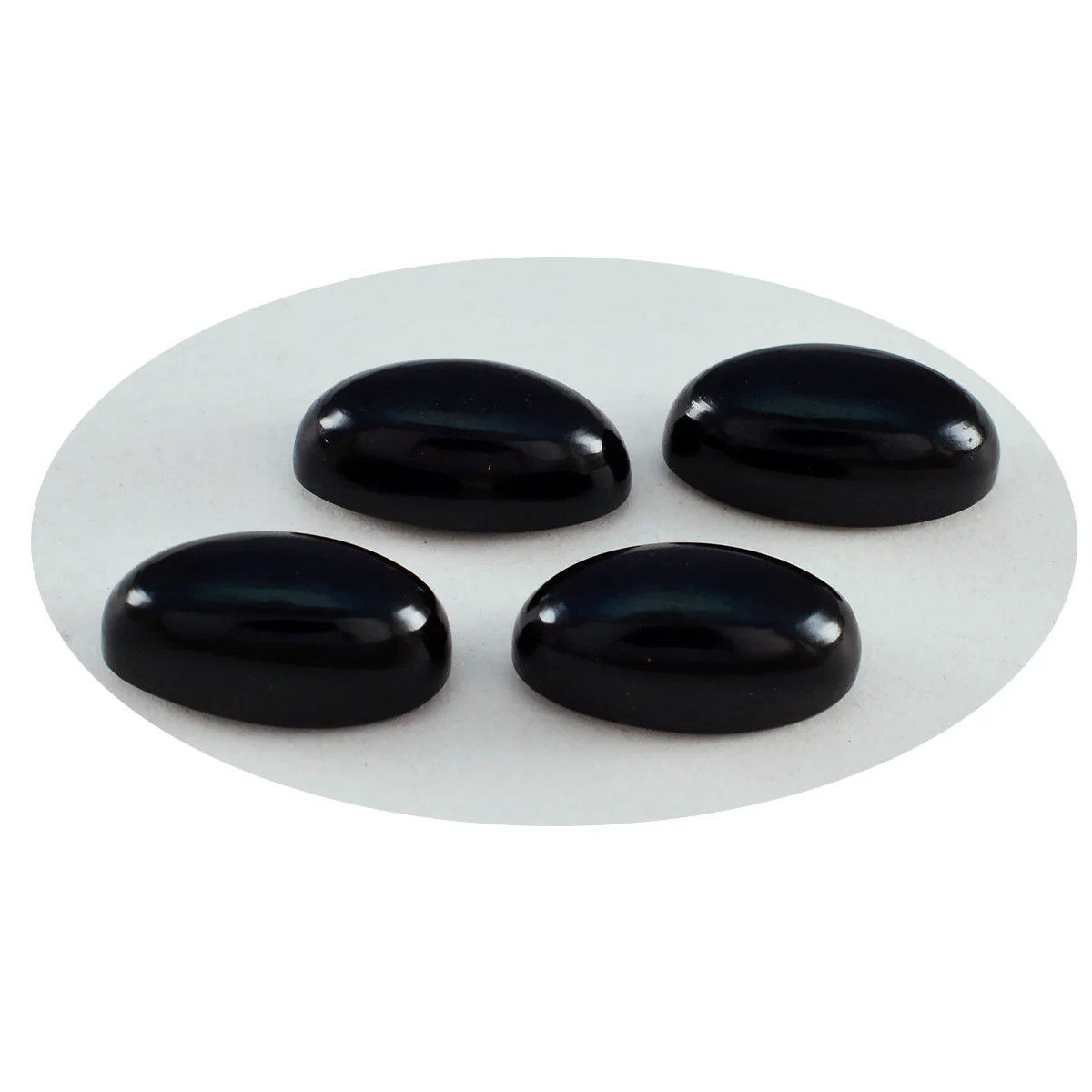 Black Onyx 1PC Medium 7x10 MM Oval Cabochon Black Splendid semi Precious Loose Gemstone