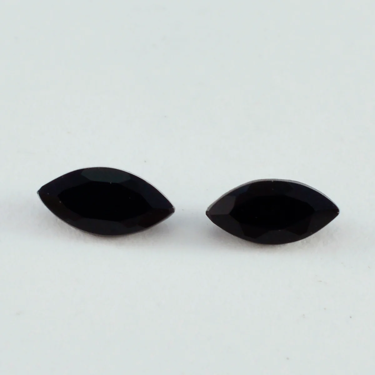 Black Onyx 1PC Small 5x10 MM Marquise Faceted Black Genuine Semi Precious Loose Gems - Image 3