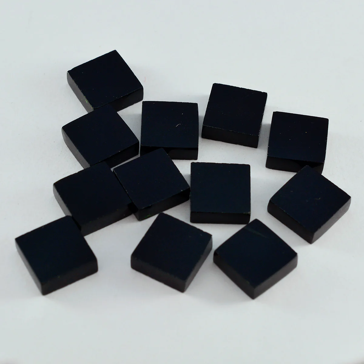Black Onyx 1PC Small 8x8 MM Square Cabochon Black High-Quality semi Precious Loose Gemstones
