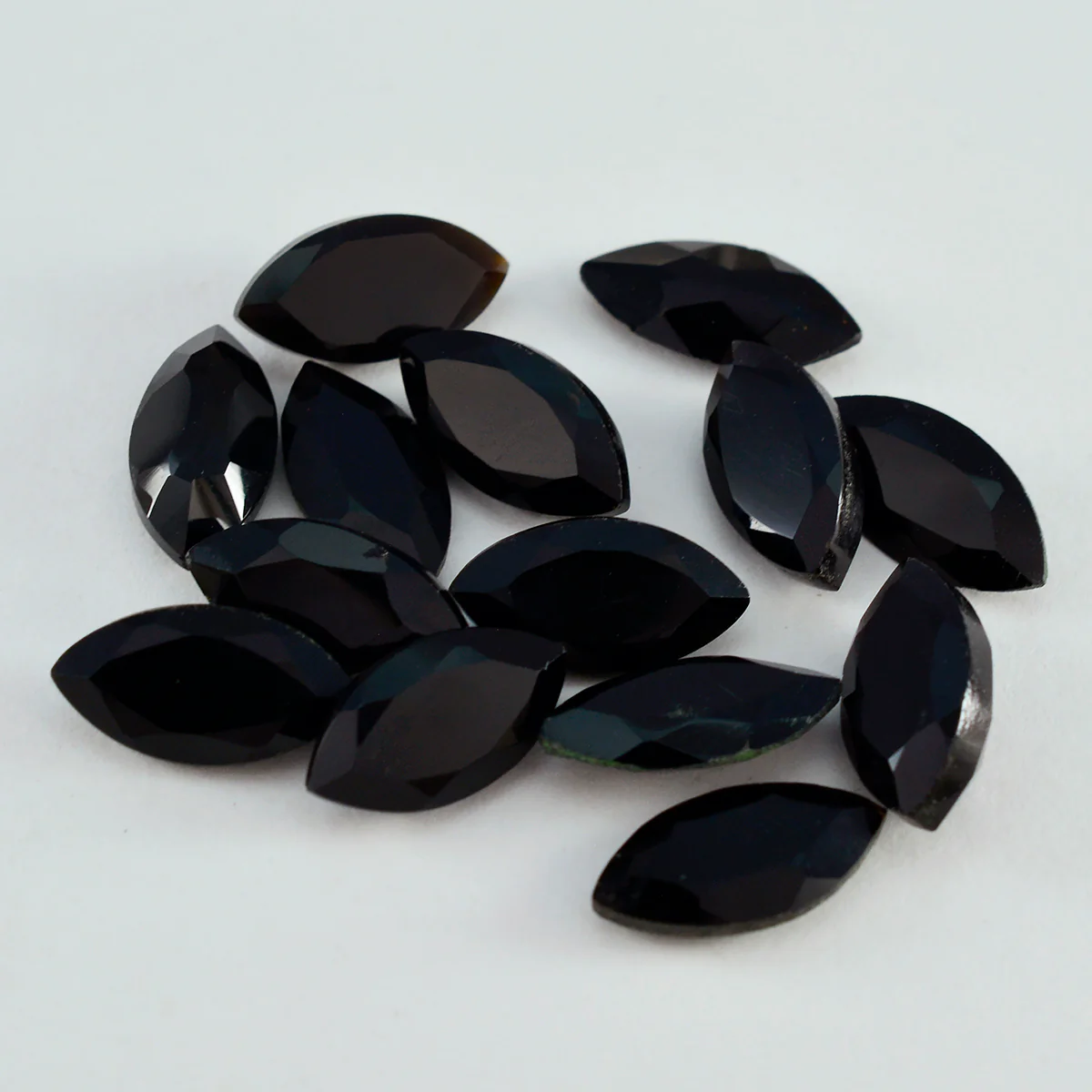 Black Onyx 1PC Tiny 3x6 MM Marquise Faceted Black High-Quality Semi Precious Loose Gemstones - Image 2