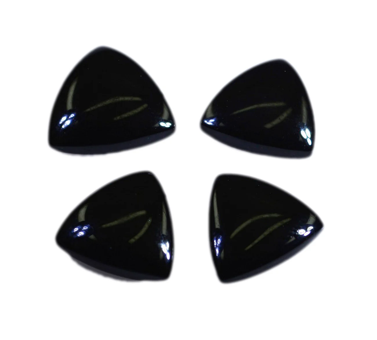 Black Onyx 1PC Tiny 6x6 MM Triangle Cabochon Black Superior semi Precious Gems - Image 3