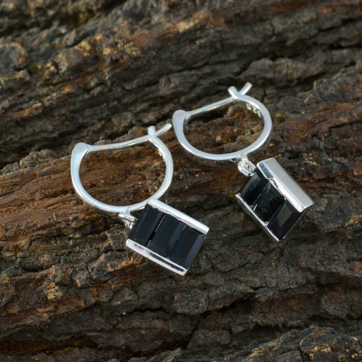 Black Onyx Australian Emma multiple Dangle Black 925 Sterling Silver Earring - Image 3