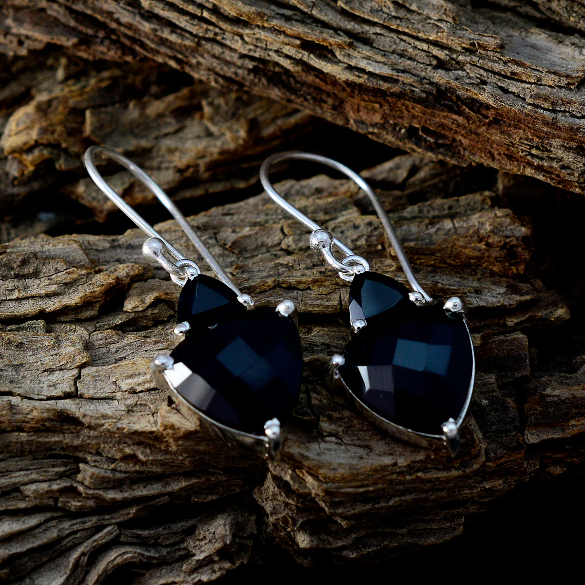 Black Onyx Latin American Yasmine multiple Dangle Black 925 Sterling Silver Earring - Image 3