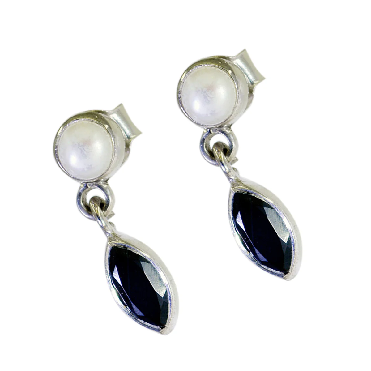 Black Onyx Mexican Katharina multiple Stud Black Sterling Silver Earring - Image 3