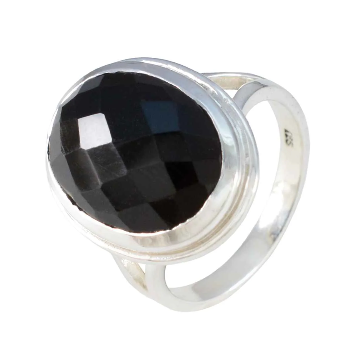 Black Onyx Solitaire Indian 925 Sterling Silver Black Gemstone Eye-catching valentine Ring Jewellery - Image 2