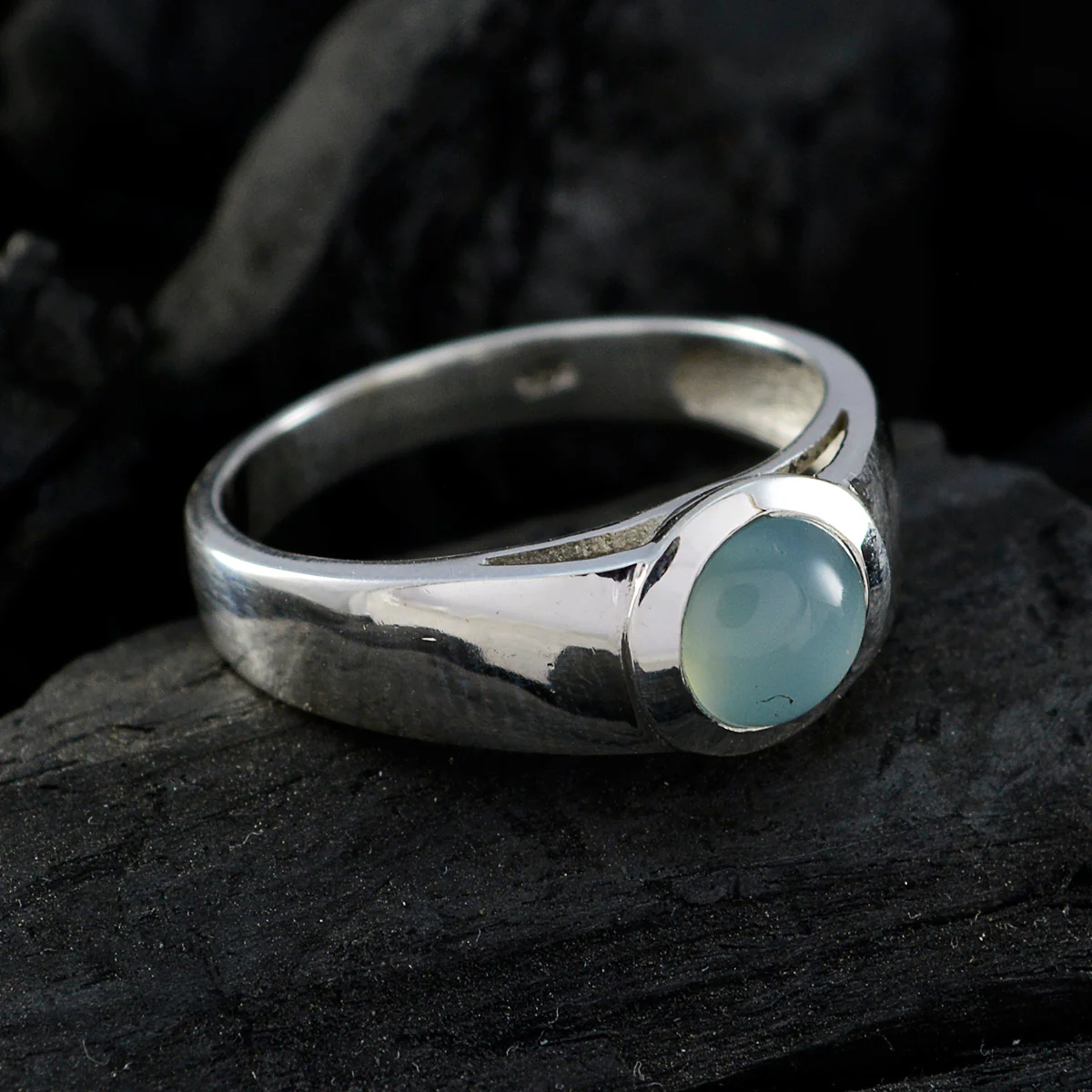 Black Onyx Solitaire Moroccan Silver Black Gemstone Slim Romantic Ring Jewellery - Image 5