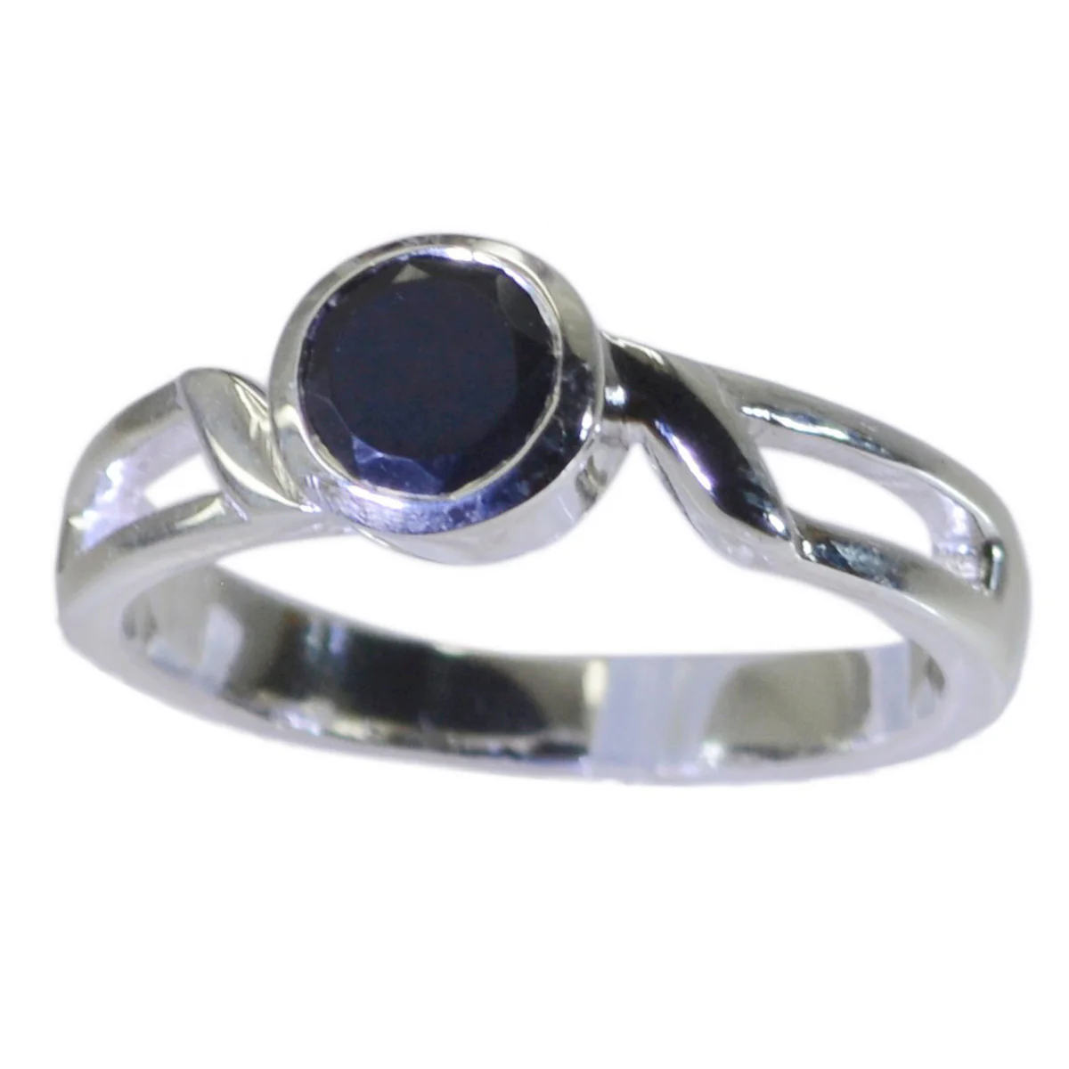 Black Onyx Solitaire Turkish 92.5 Silver Black Gems Whisper-thin Abstract Ring Jewelry - Image 3