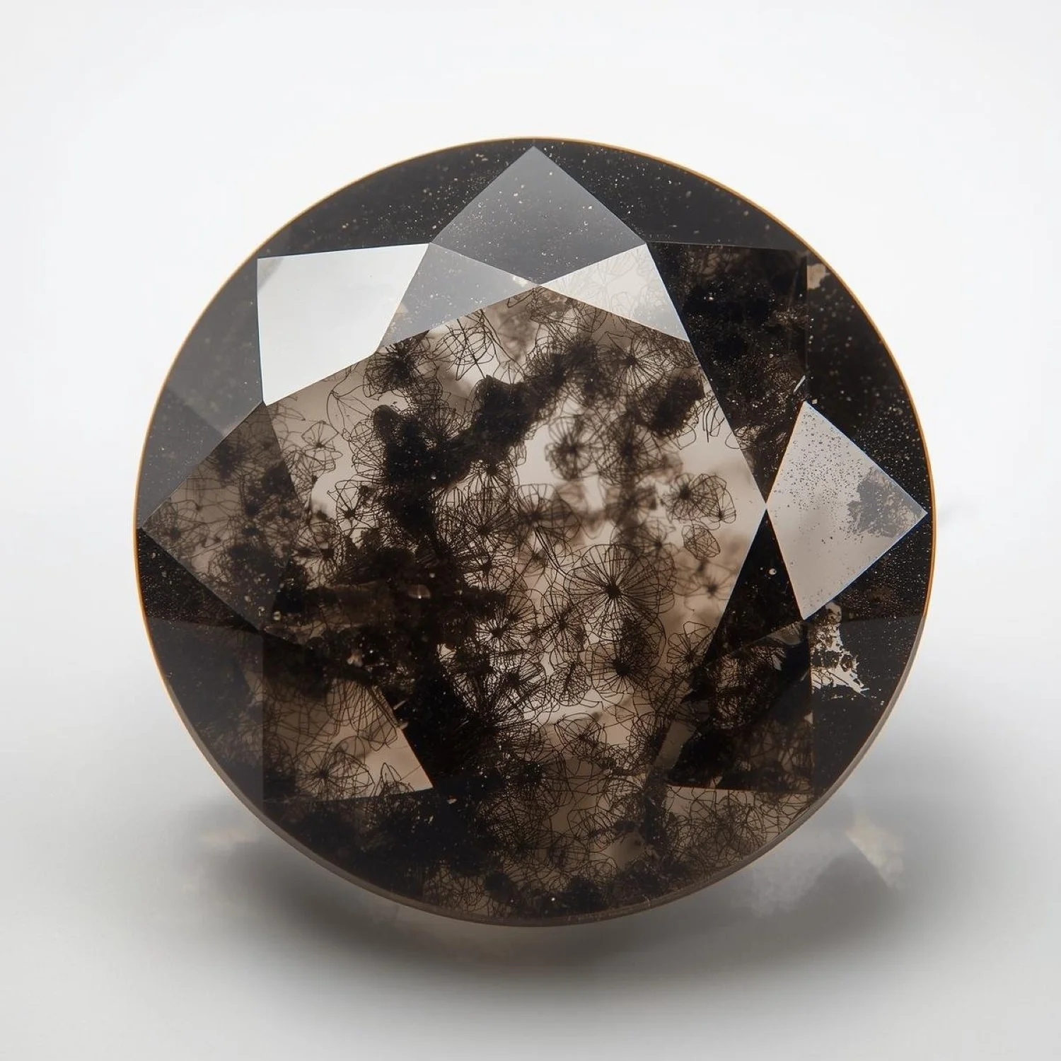 Black Rutile 1PC Chunky 14x14 MM Round Faceted Black Genuine Semi Precious Loose Gemstones