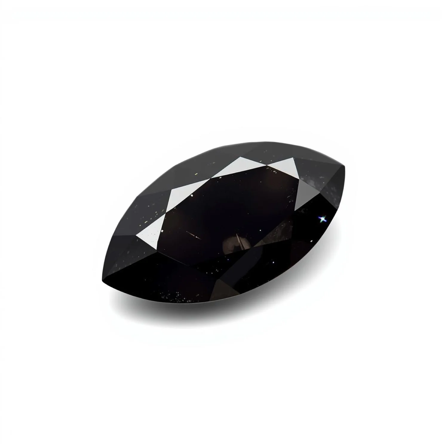 Black Spinel 10PC Tiny 2.5x5 MM Marquise Faceted Black Superior Semi Precious Gems