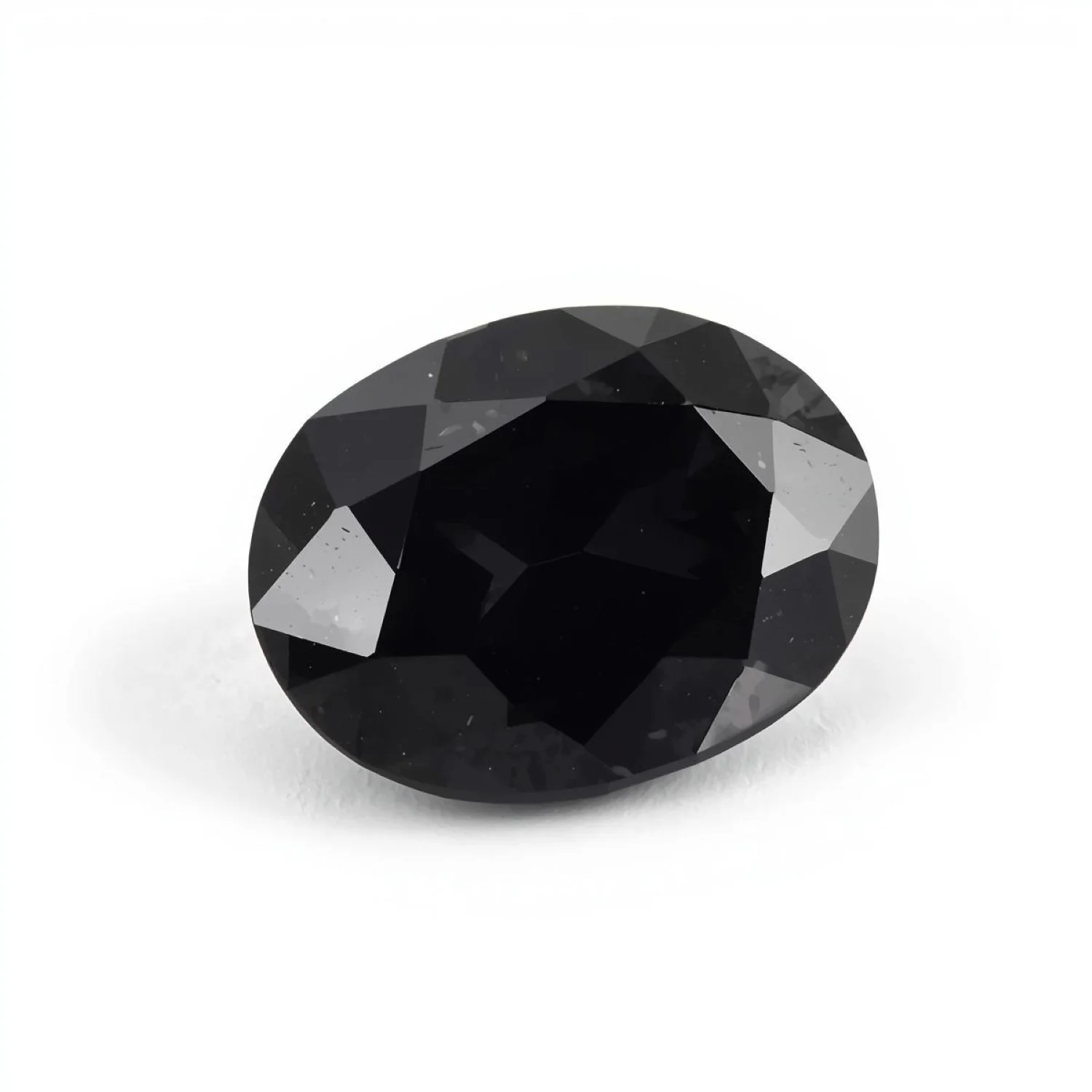 Black Spinel 1PC Chunky 12x16 MM Oval Faceted Black Polished Semi Precious Loose Gemstones