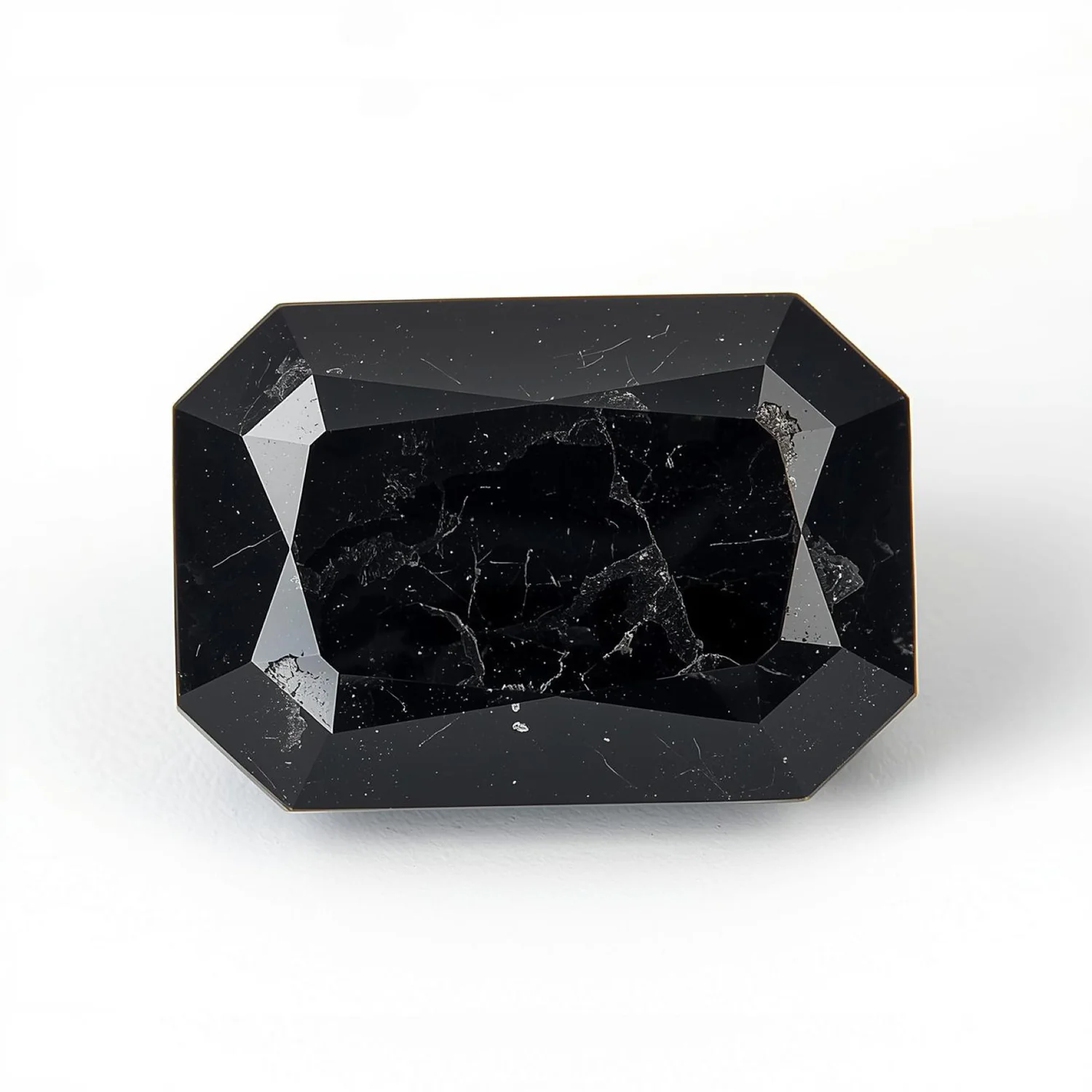 Black Spinel 1PC Chunky 15x20 MM Emerald Faceted Black Genuine Semi Precious Loose Gems - Image 2