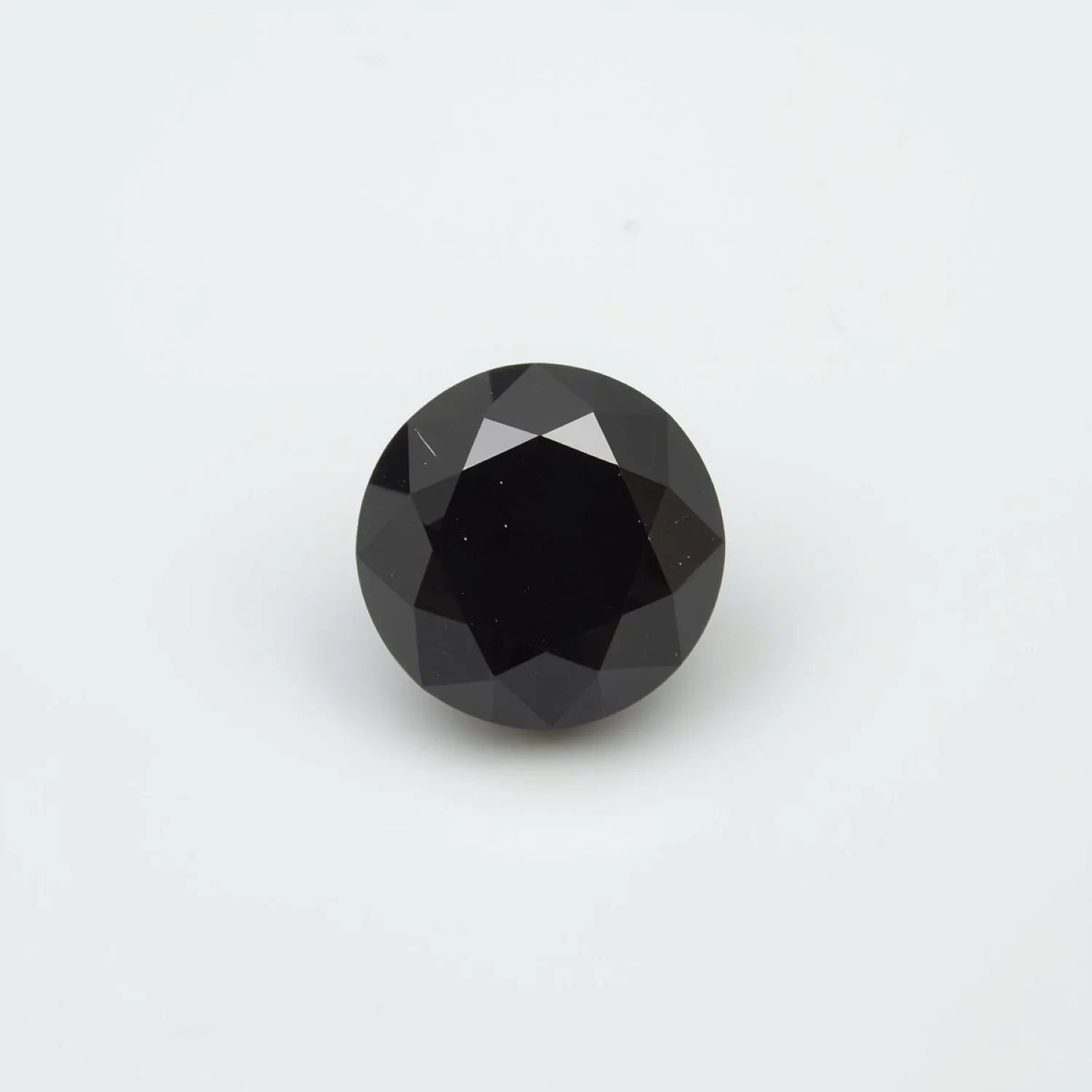 Black Spinel 1PC Large 10x10 MM Round Faceted Black Shine Semi Precious Loose Gems - Image 2