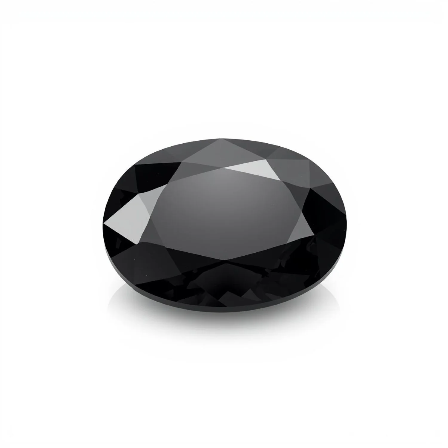 Black Spinel 1PC Large 10x14 MM Oval Faceted Black Sparkling Semi Precious Loose Gemstone - Image 2