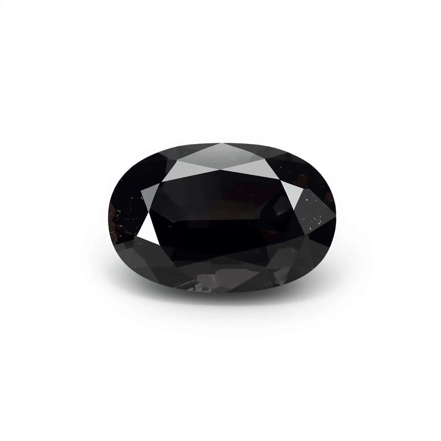 Black Spinel 1PC Medium 8x10 MM Oval Faceted Black Superior Semi Precious Loose Gemstone - Image 2