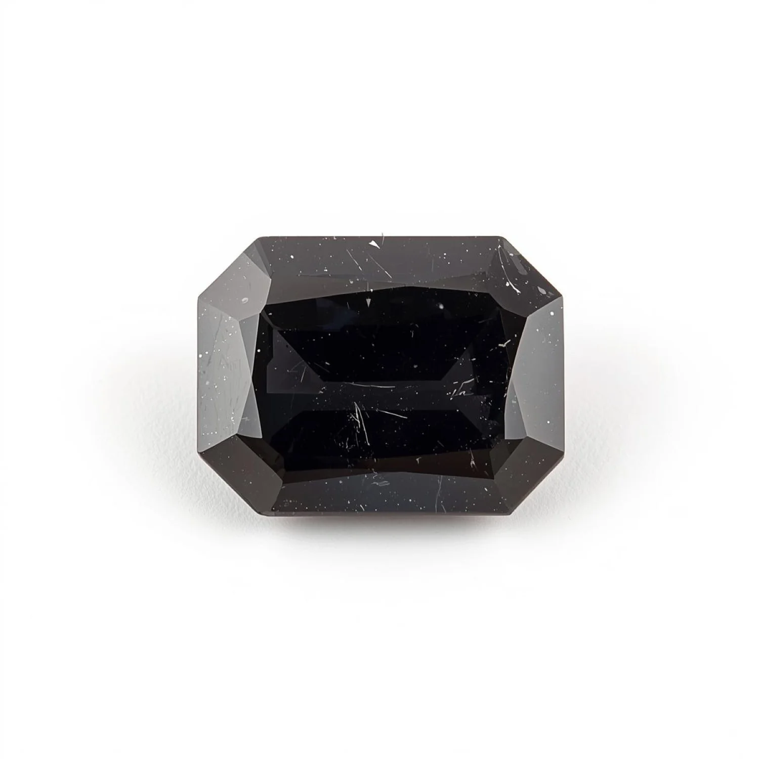 Black Spinel 1PC Tiny 3x5 MM Emerald Faceted Black Genuine Semi Precious Loose Gemstones - Image 2