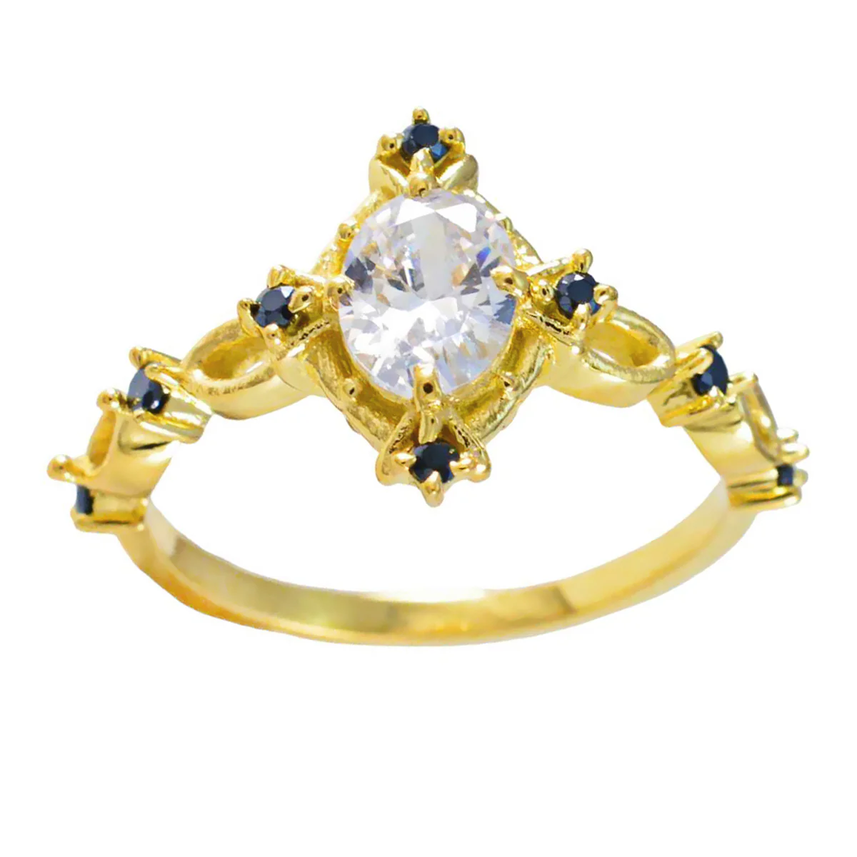 Blue Sapphire CZ Halo Korean 925 Sterling Silver Blue Gemstones Whisper-thin propsel Ring Jewelry - Image 3
