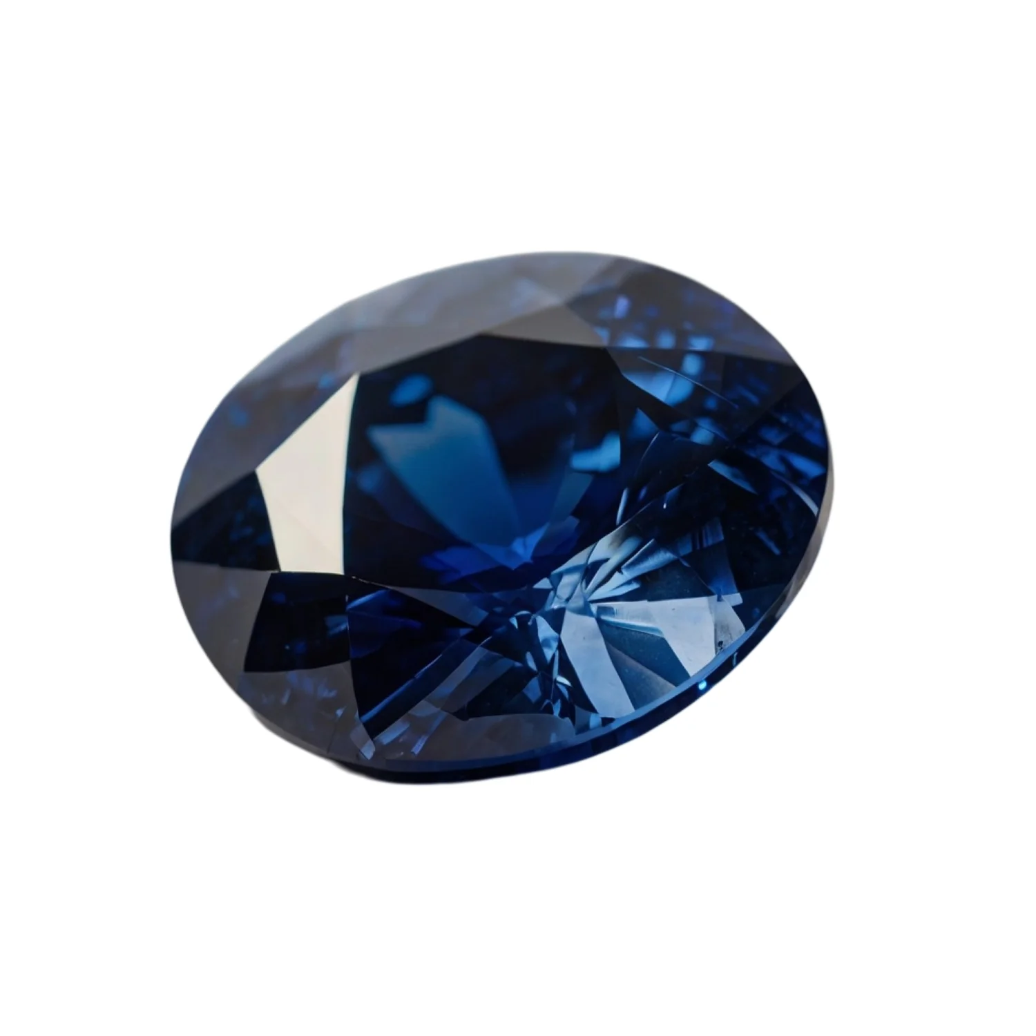Blue Sapphire (GF) 10PC Tiny 5x5 MM Round Faceted Blue Sparkling Precious Gems - Image 2