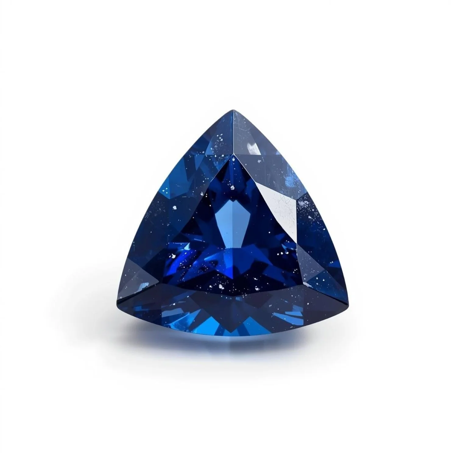 Blue Sapphire (GF) 10PC Tiny 5x5 MM Triangle Faceted Blue Sparkling Precious Gems