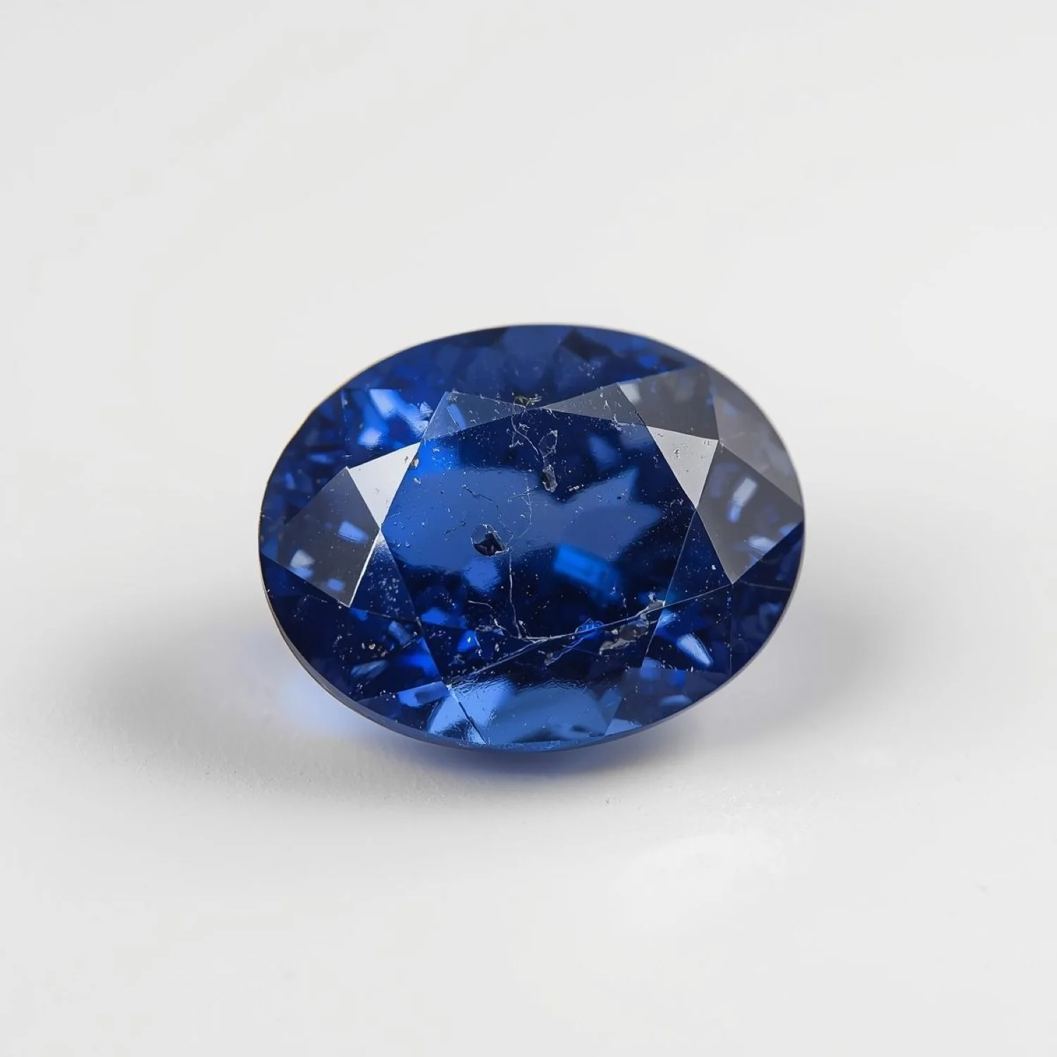 Blue Sapphire (GF) 1PC Chunky 12x16 MM Oval Faceted Blue Luster Precious Loose Gems - Image 2
