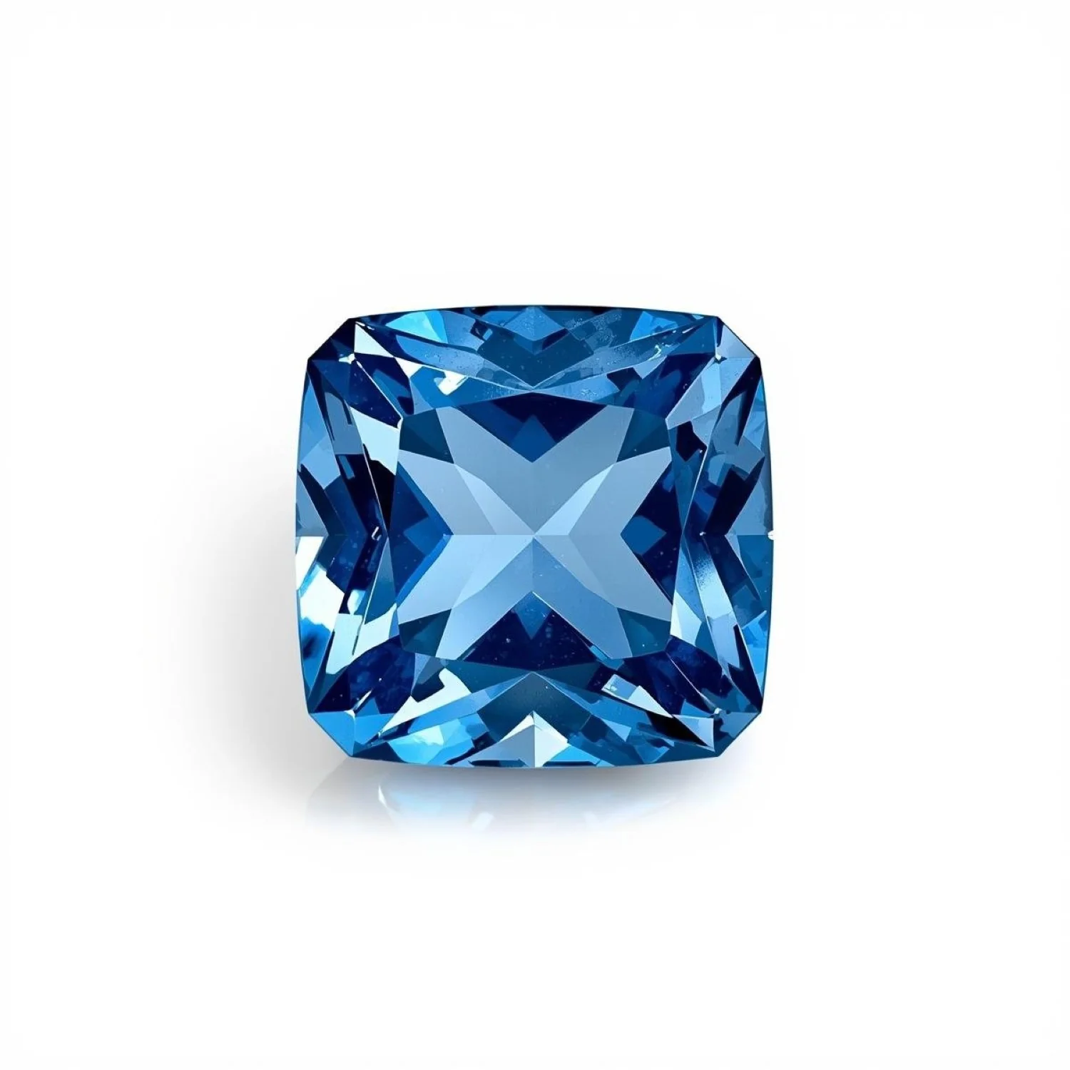 Blue Sapphire (GF) 1PC Large 10x10 MM Square Faceted Blue Shine Precious Loose Gems