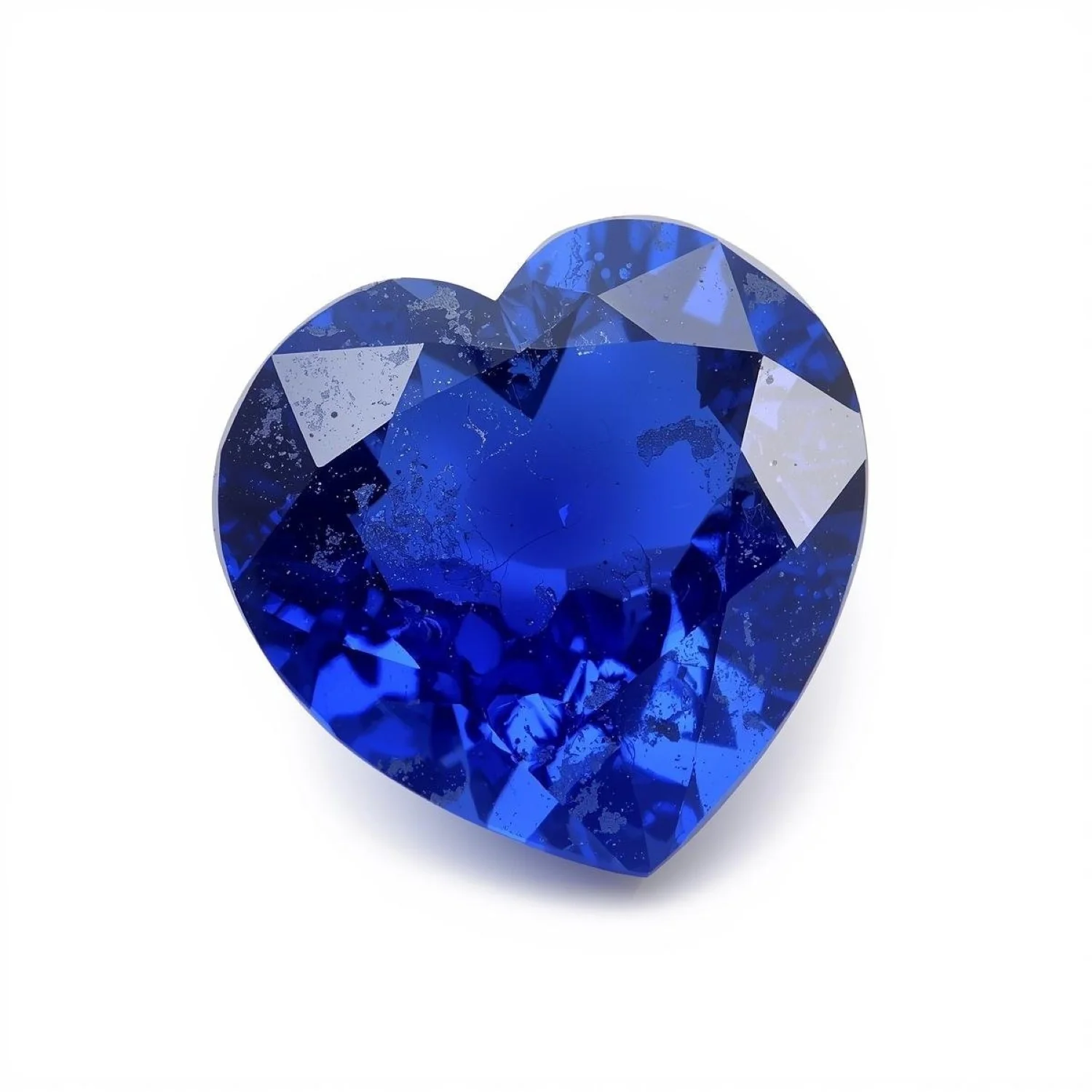 Blue Sapphire (GF) 1PC Large 12x12 MM Heart Faceted Blue High-Quality Precious Loose Gemstones