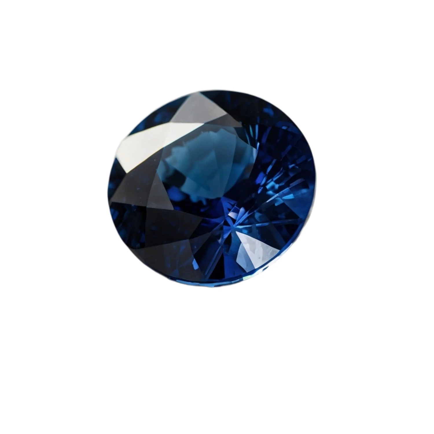 Blue Sapphire (GF) 1PC Medium 9x9 MM Round Faceted Blue Lustrous Precious Gems - Image 2