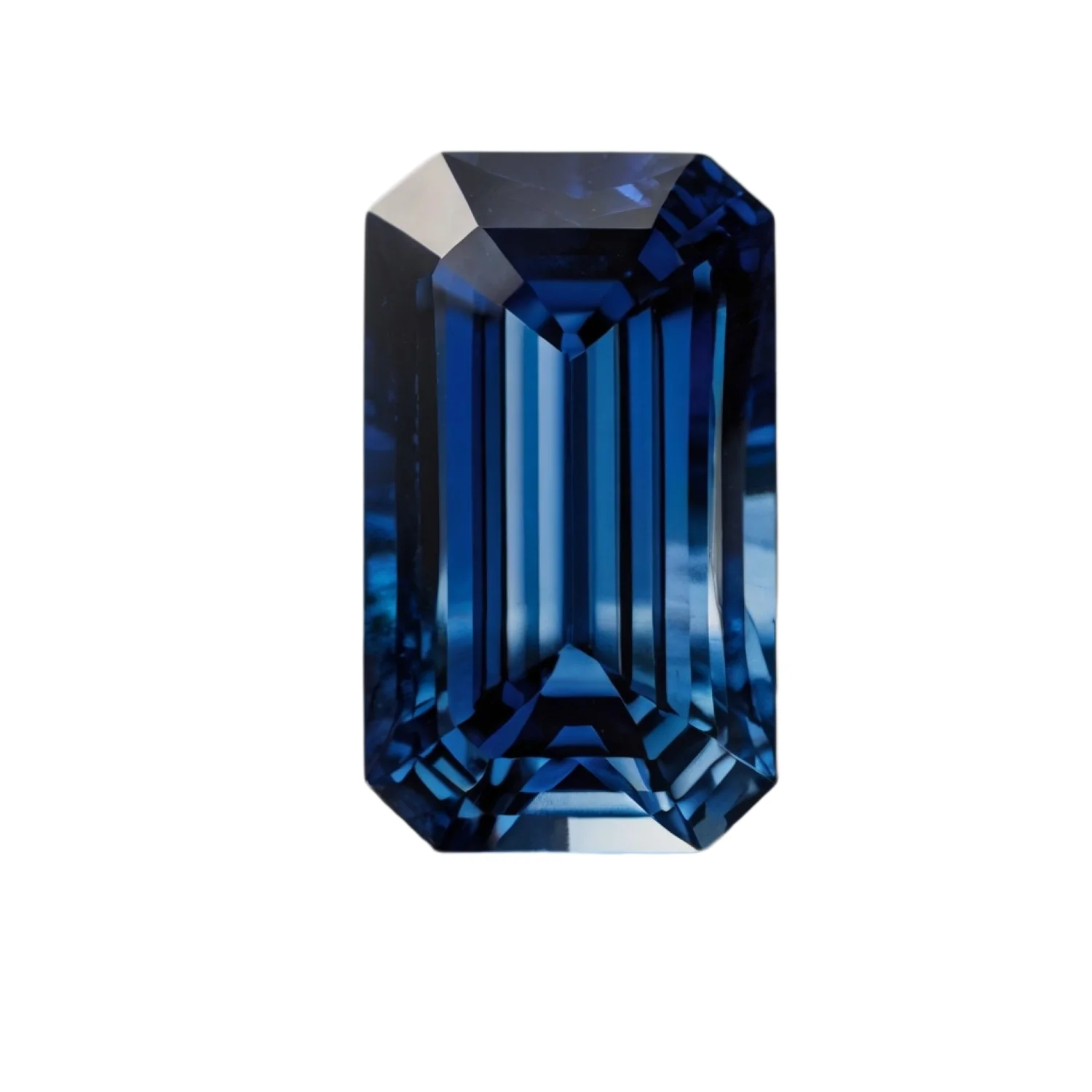 Blue Sapphire (GF) 1PC Small 5x10 MM Baguette Faceted Blue Genuine Precious Loose Gemstones
