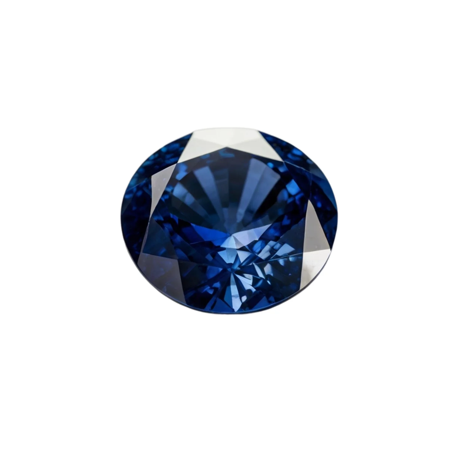 Blue Sapphire (GF) 1PC Small 7x7 MM Round Faceted Blue Splendid Precious Loose Gemstone - Image 2