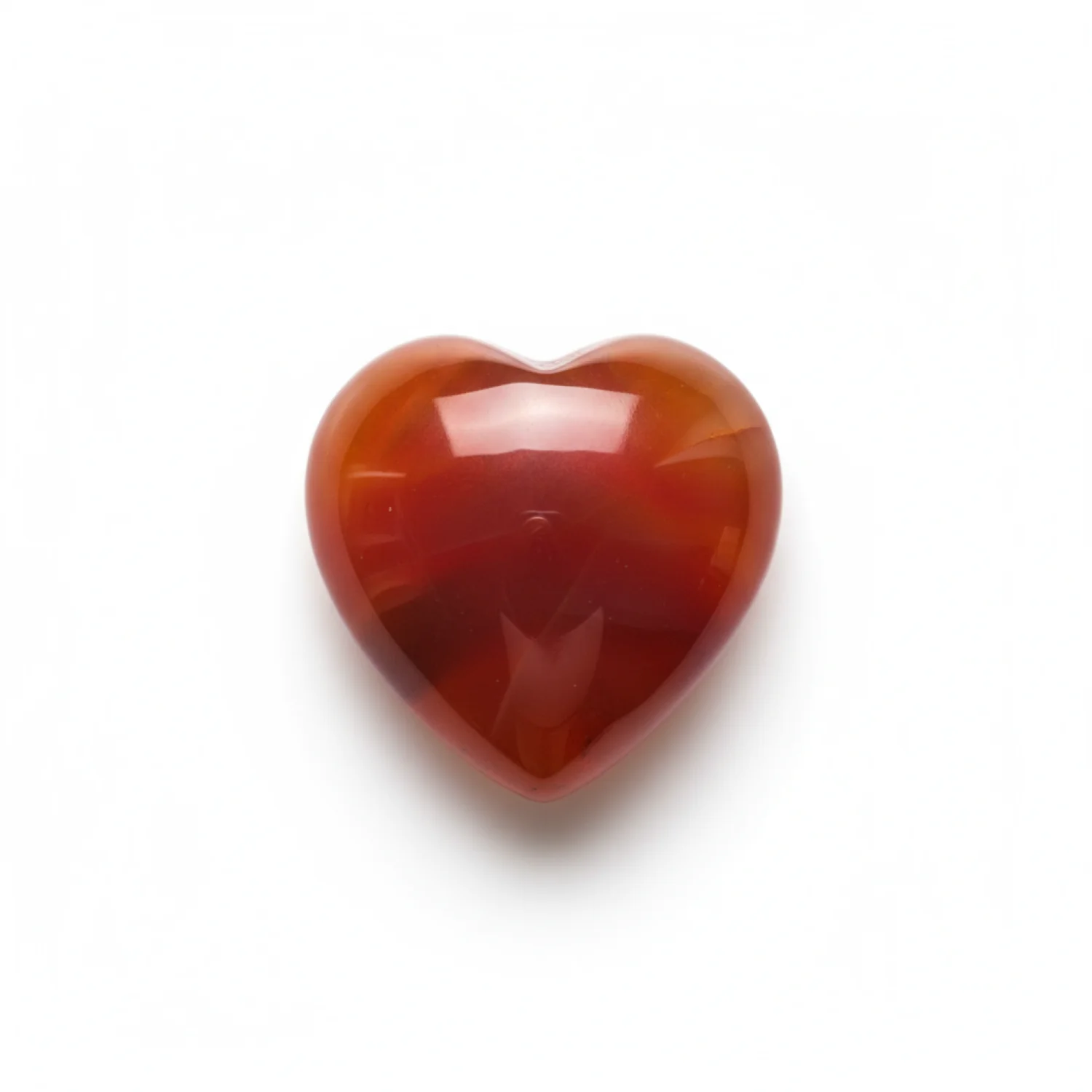 Carnelian 1PC Medium 9x9 MM Heart Cabochon Red Shine semi Precious Loose Gemstones
