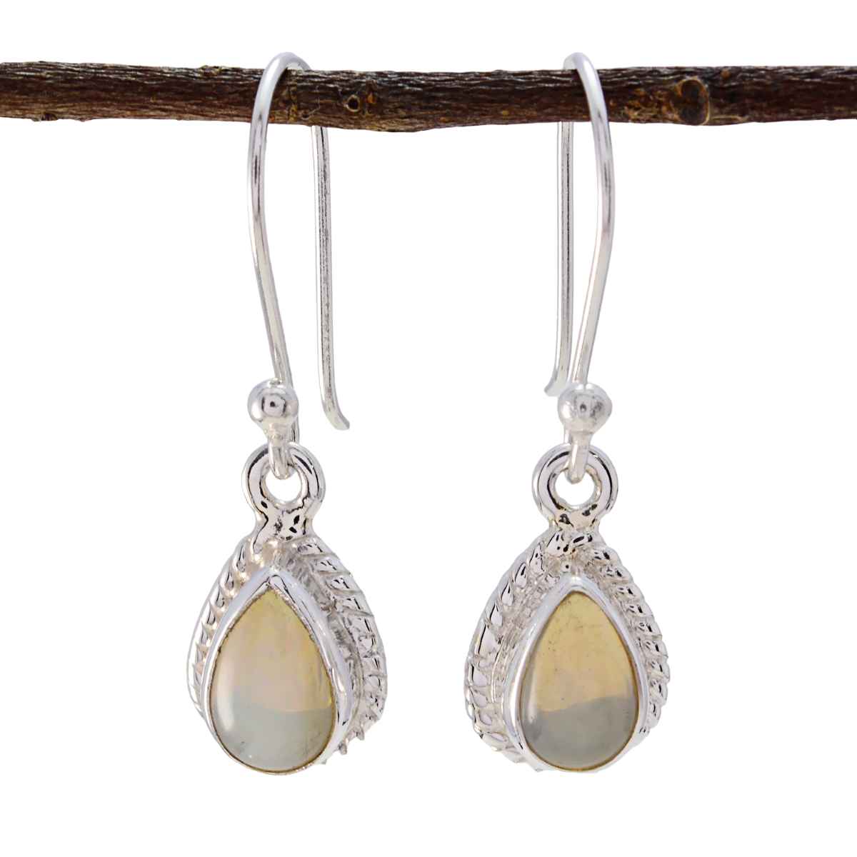 Chalcedony Middle Eastern Anna multiple Dangle Blue Silver Earring