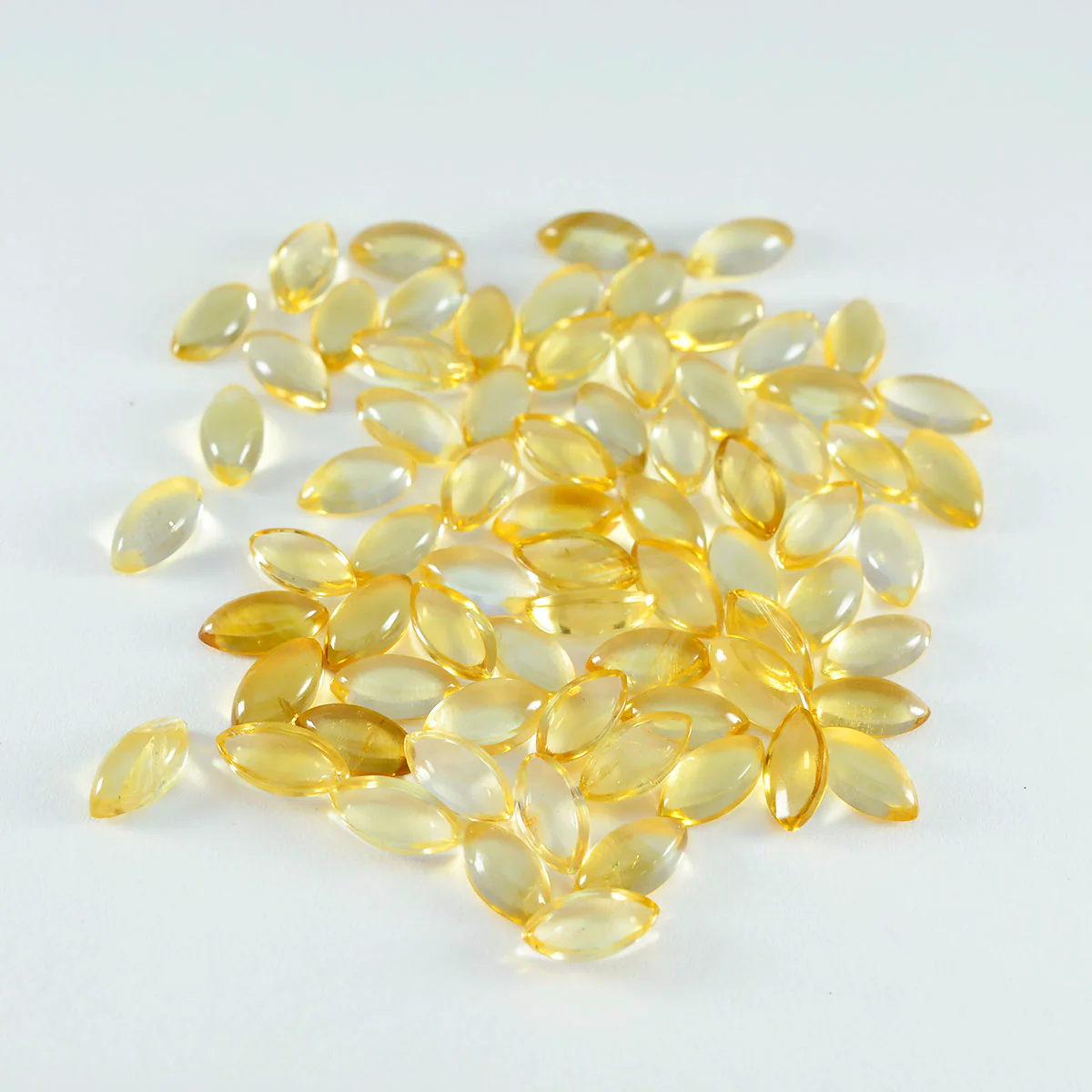Citrine 10PC Tiny 3x6 MM Marquise Cabochon Yellow Pure semi Precious Loose Gemstones - Image 4