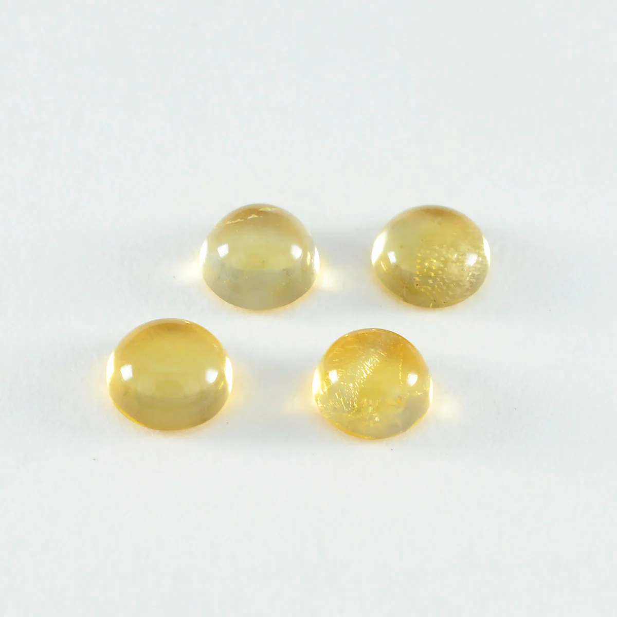 Citrine 10PC Tiny 5x5 MM Round Cabochon Yellow Fine semi Precious Semi Precious Gemstone - Image 4