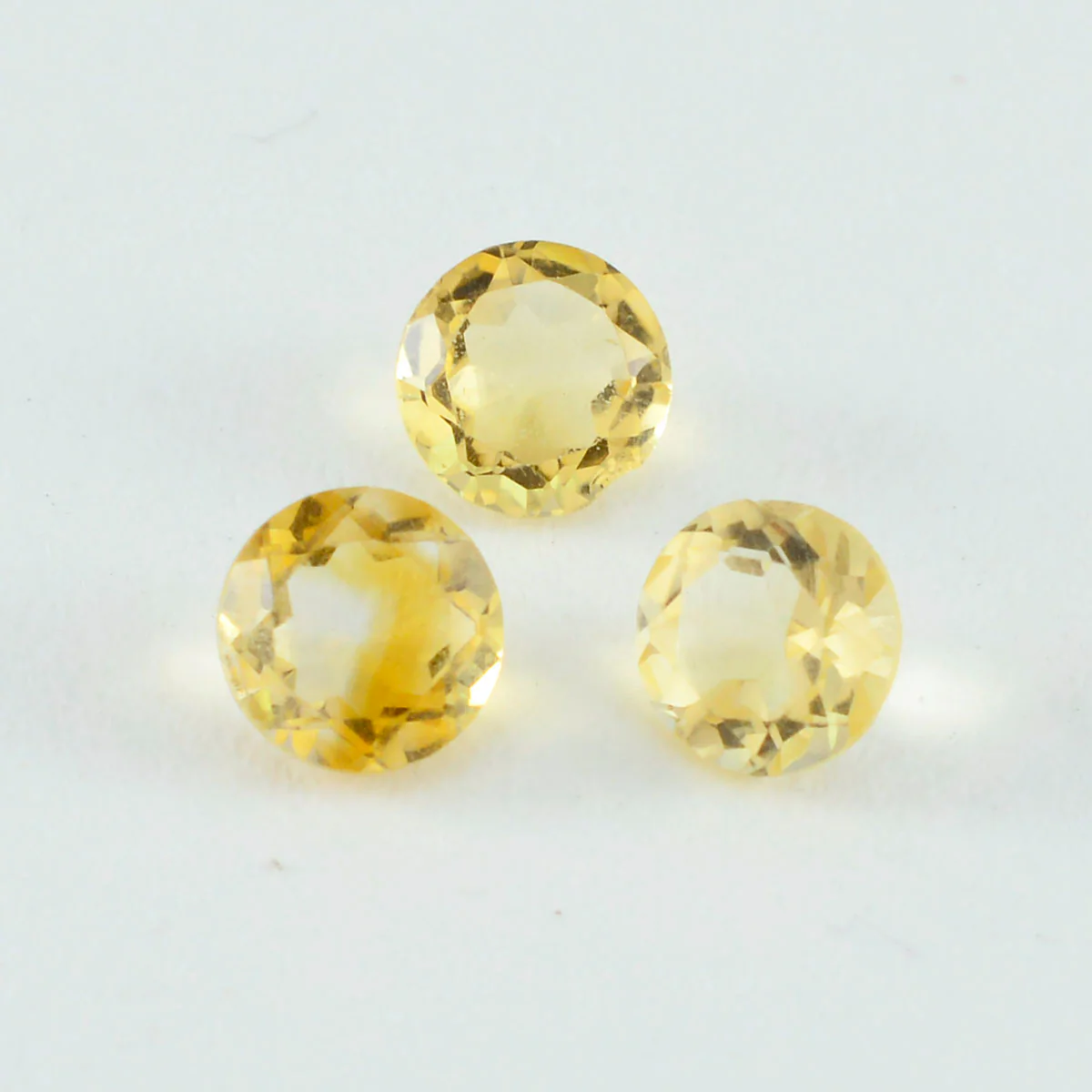 Citrine 1PC Chunky 16x16 MM Round Faceted Yellow Pure Semi Precious Loose Gemstones