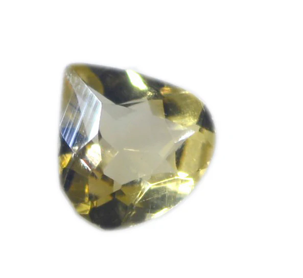 Citrine 1PC Large 10x10 MM Heart Faceted Yellow Shine Semi Precious Loose Gems - Image 4