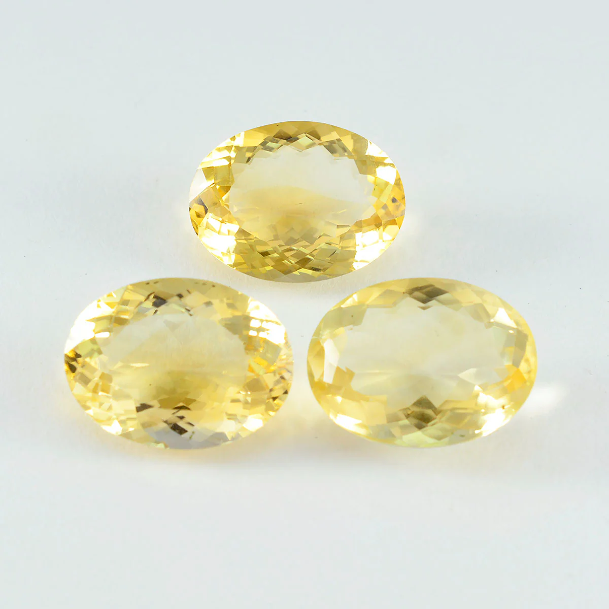 Citrine 1PC Large 8x12 MM Oval Faceted Yellow Splendid Semi Precious Gems - Image 3