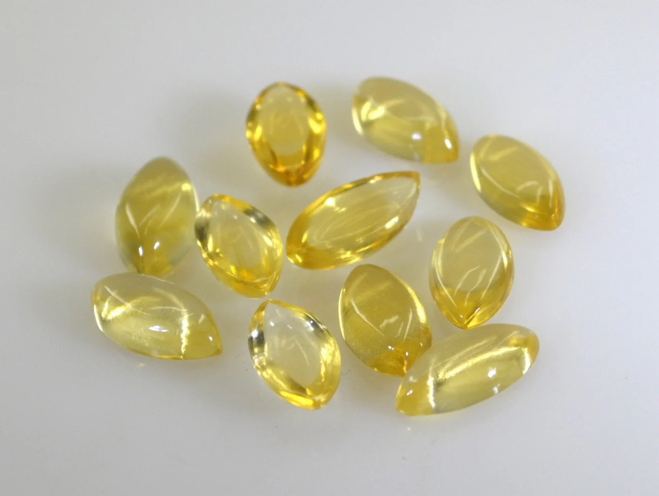 Citrine 1PC Large 8x16 MM Marquise Cabochon Yellow Splendid semi Precious Loose Gemstone - Image 3