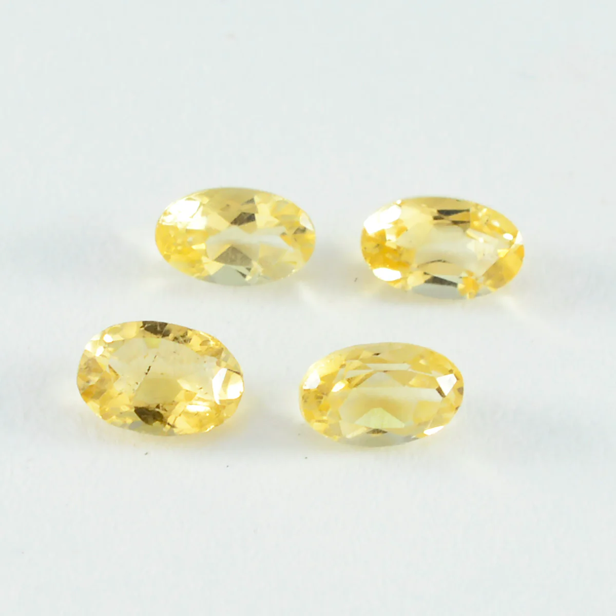 Citrine 1PC Medium 7x10 MM Oval Faceted Yellow Brilliant Semi Precious Loose Gems - Image 3
