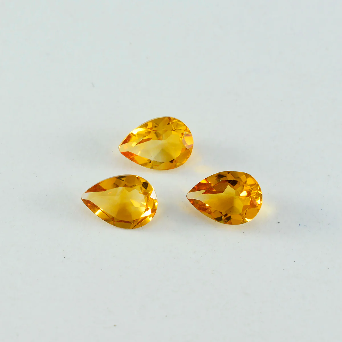 Citrine 1PC Medium 7x10 MM Pear Faceted Yellow Genuine Semi Precious Loose Gemstones - Image 4