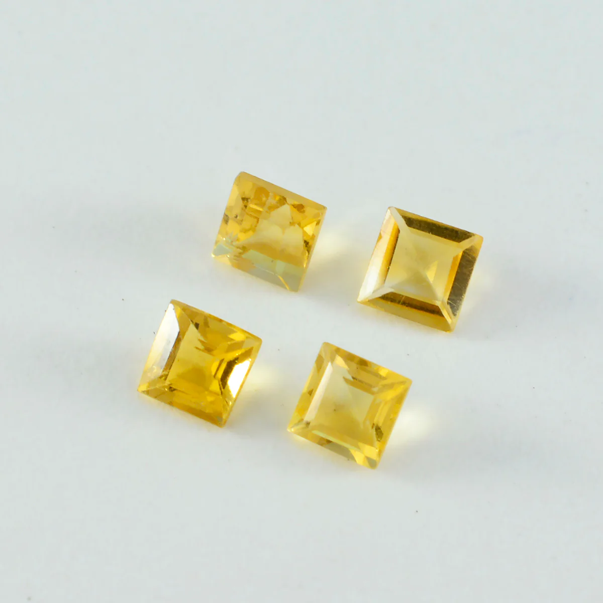 Citrine 1PC Medium 9x9 MM Square Faceted Yellow Lustrous Semi Precious Gems - Image 3