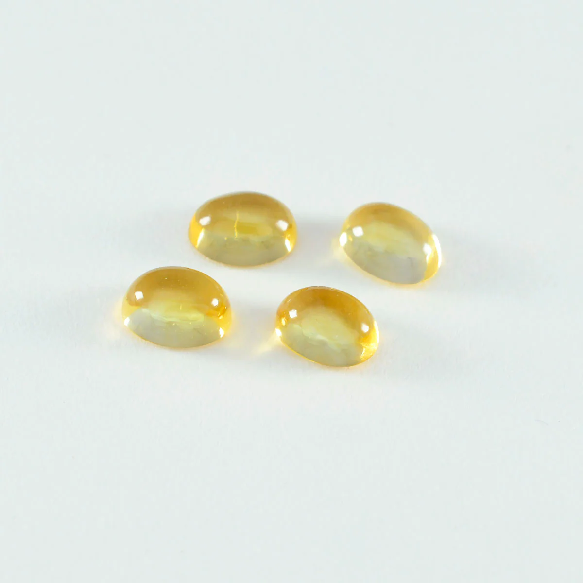 Citrine 1PC Small 6x8 MM Oval Cabochon Yellow High-Quality semi Precious Loose Gems