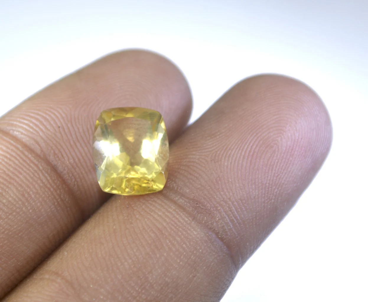 Citrine 1PC Tiny 4x6 MM Emerald Faceted Yellow Sparkling Semi Precious Gems - Image 3