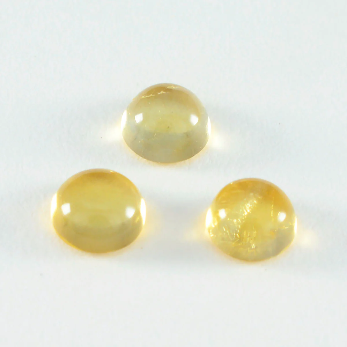 Citrine 1PC Tiny 6x6 MM Round Cabochon Yellow High-Quality semi Precious Precious Gemstone - Image 3