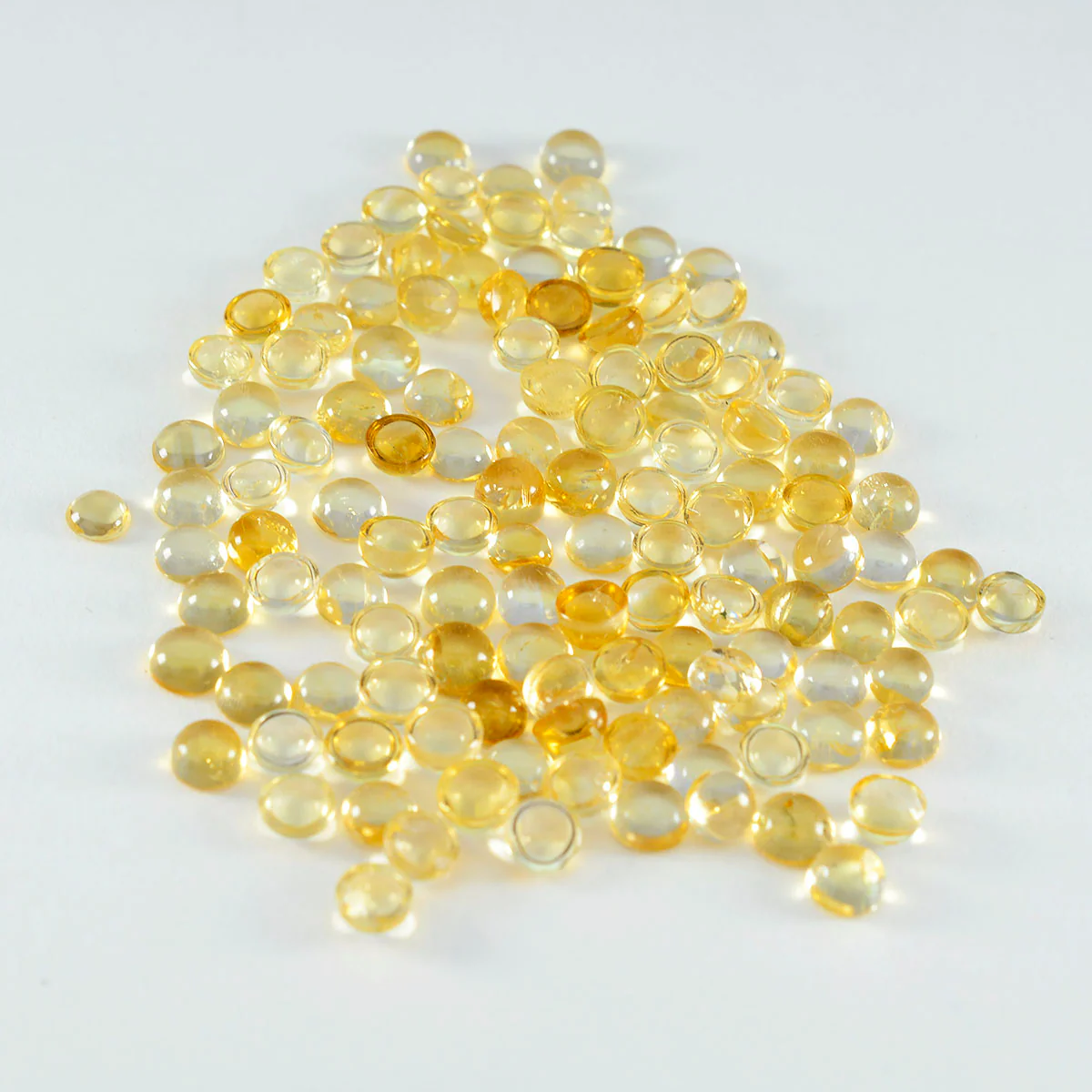 Citrine 1PC Tiny 6x6 MM Round Cabochon Yellow High-Quality semi Precious Precious Gemstone - Image 4
