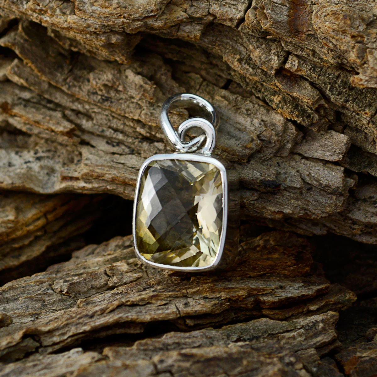 Citrine Dainty Spanish Sterling Silver Solitaire Pilar Engagement Yellow Pendant Jewellery - Image 2