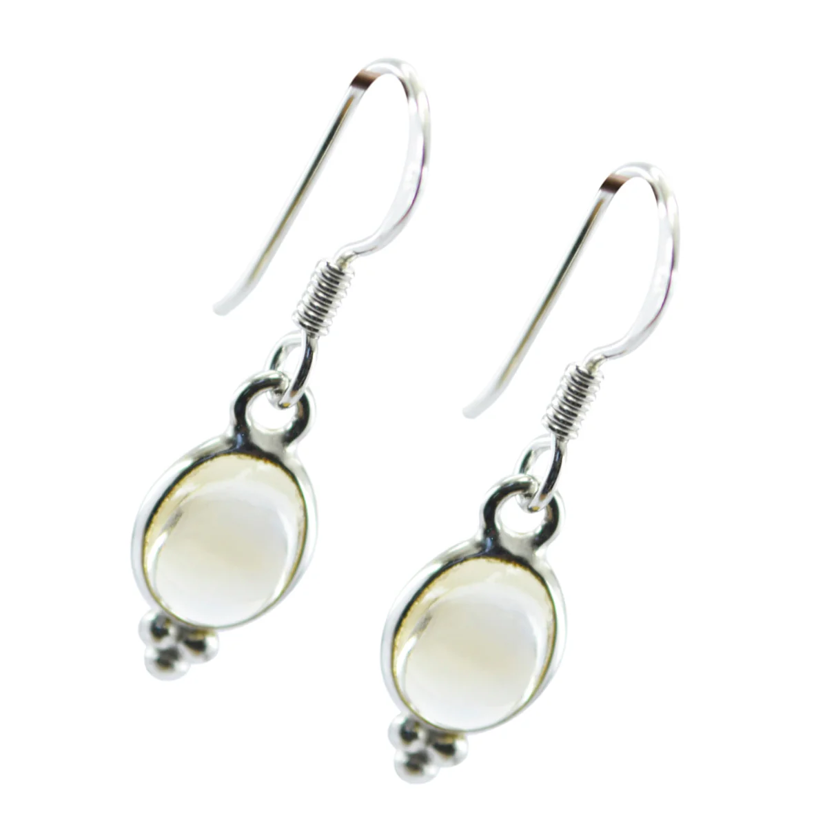 Citrine French Ava multiple Dangle Yellow 925 Sterling Silver Earring - Image 2