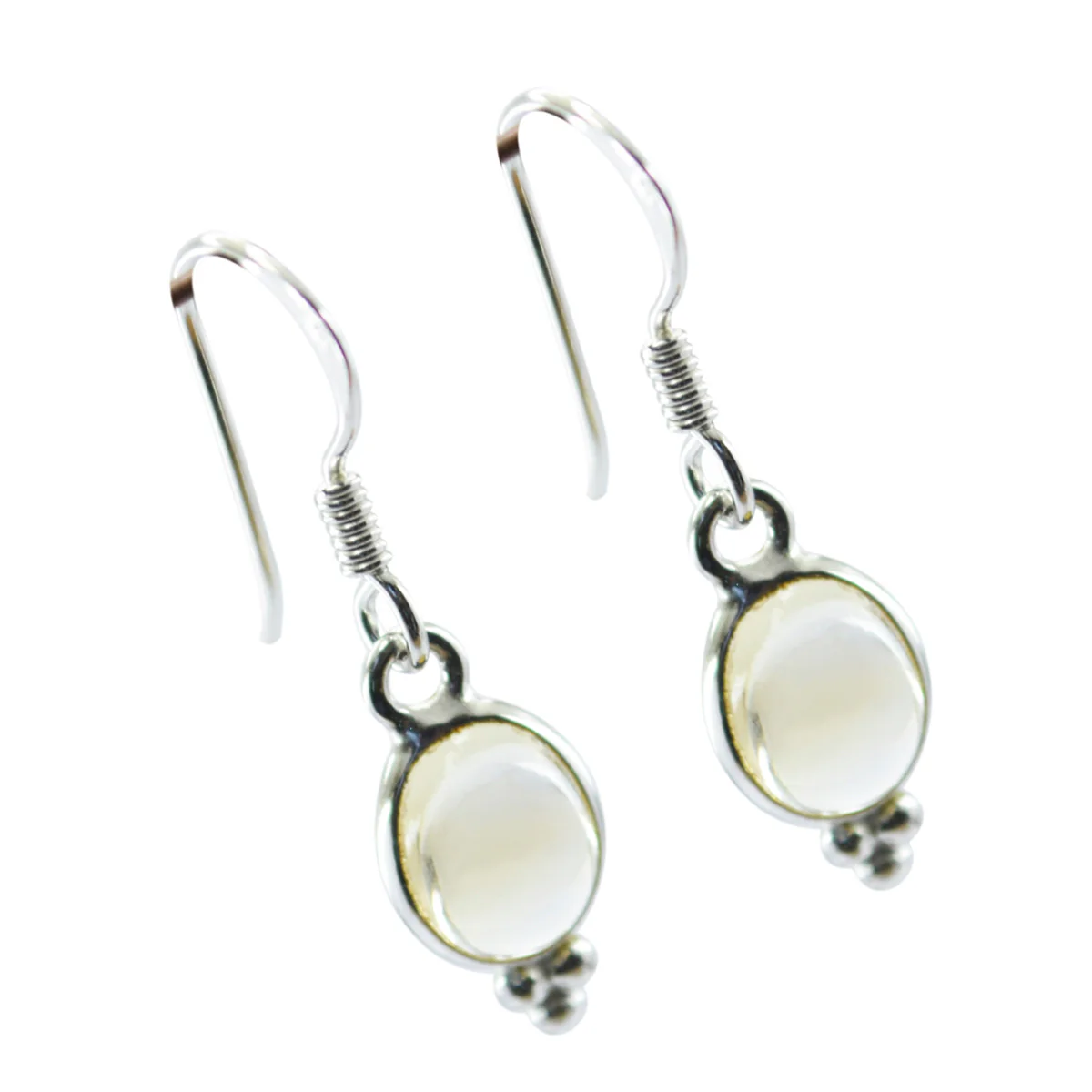 Citrine French Ava multiple Dangle Yellow 925 Sterling Silver Earring - Image 3