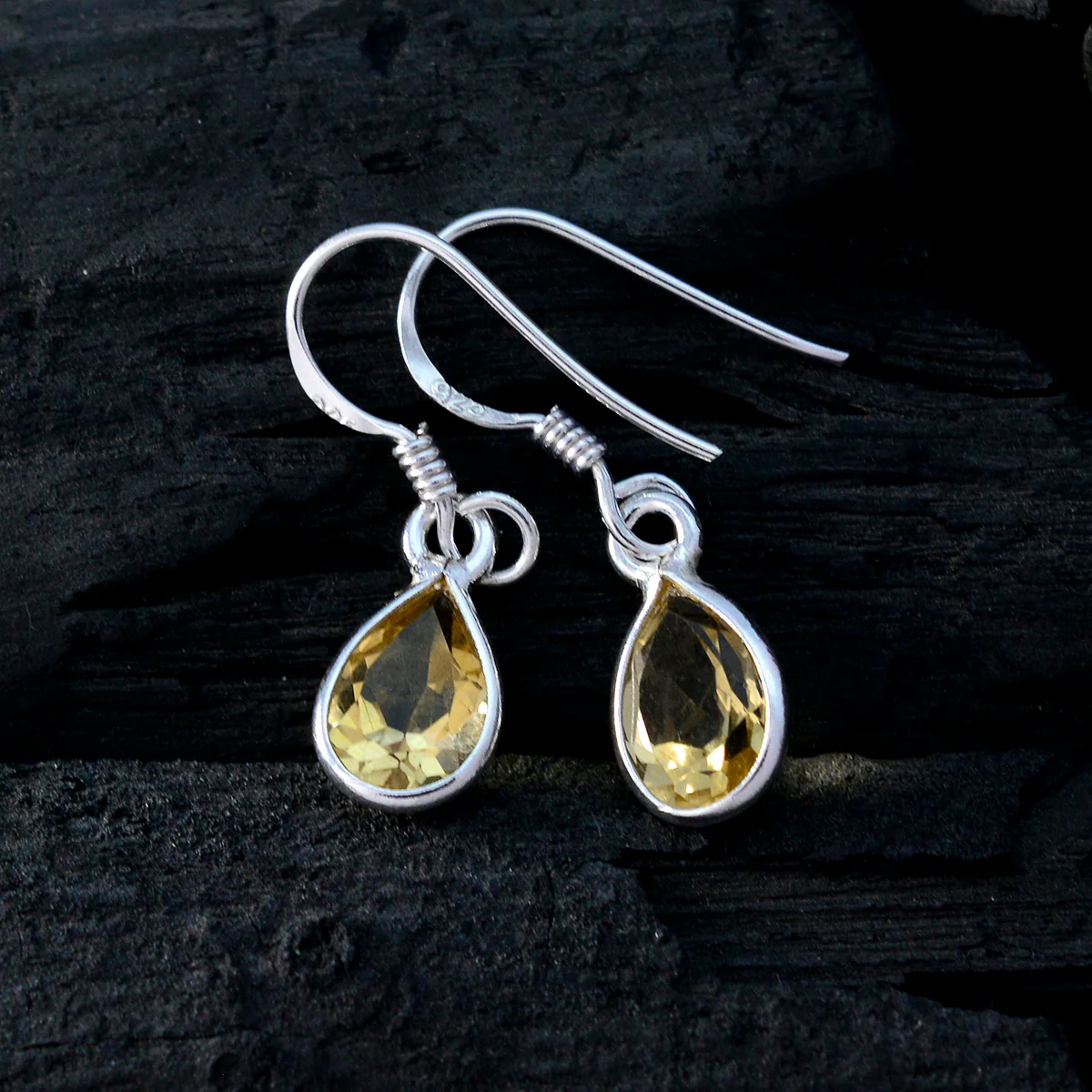 Citrine Japanese Hannah multiple Dangle Yellow 925 Silver Earring - Image 4